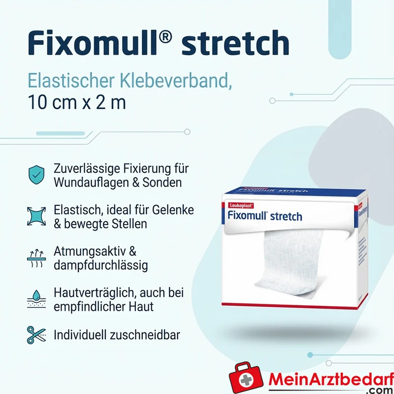 Fixomull Stretch elastischer Klebeverband 10 cm x 2 m