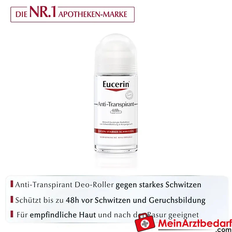 Eucerin Anti-Transpirant 48h Aluminiumchlorhydrat Roll-on 50 ml
