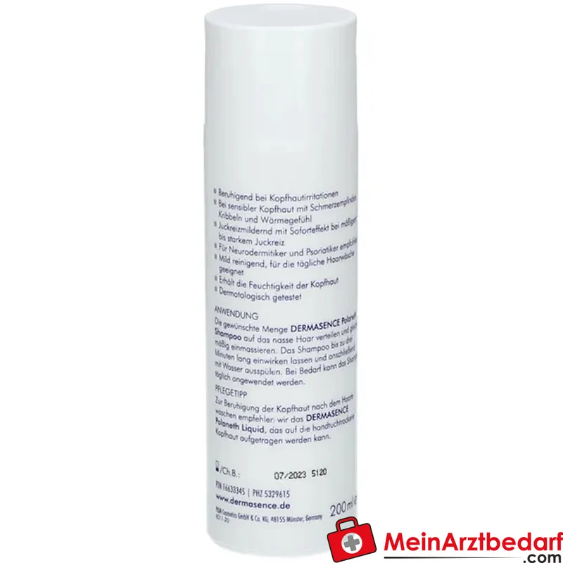 DERMASENCE Polaneth Shampoo mit Polidocanol & Menthol, 200 ml