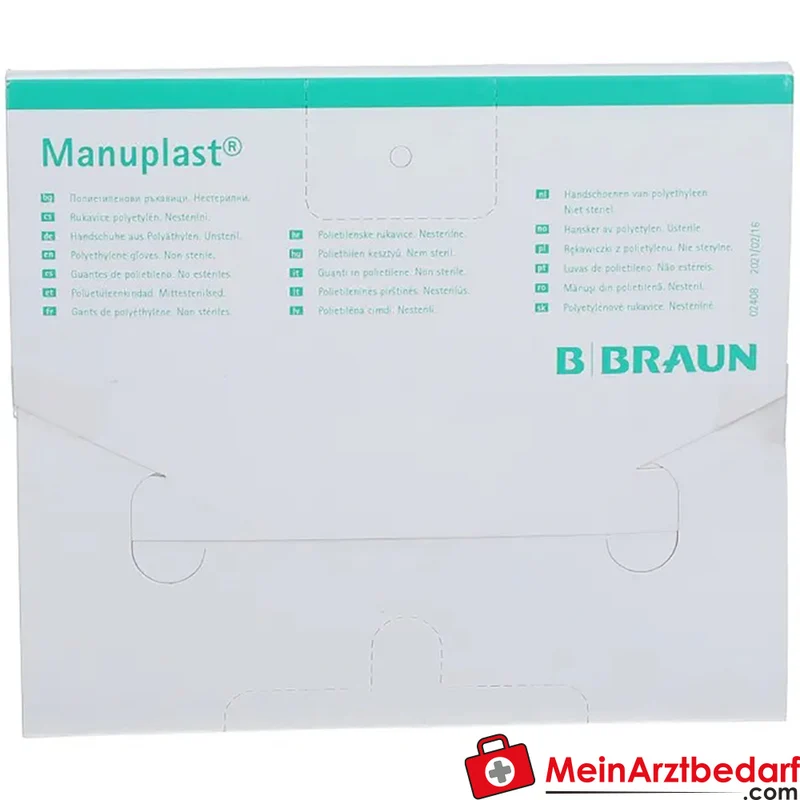 B. Braun Manuplast Einmalhandschuhe Polyethylen Gr. L 100 Stück