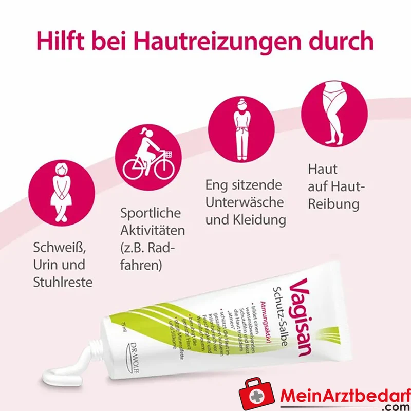Vagisan Schutz-Salbe 75 ml Wundschutzcreme atmungsaktiv
