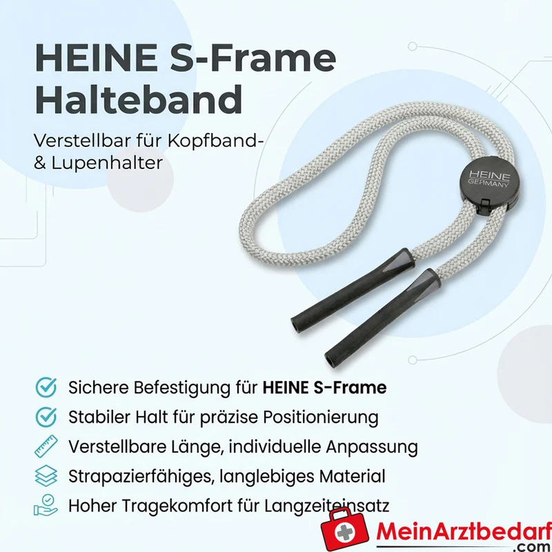 HEINE S-Frame Halteband verstellbar für Kopfband- und Lupenhalter