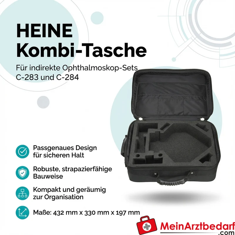 HEINE Kombi-Tasche für indirektes Ophthalmoskop C-283/C-284 432 x 330 x 197 mm