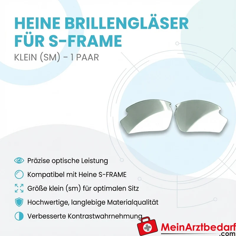 HEINE Brillengläser für S-FRAME, klein (sm), 1 Paar