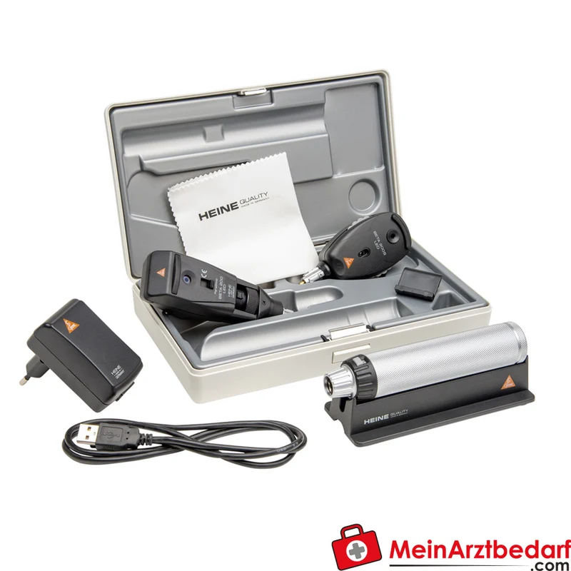 HEINE BETA Set BETA 200S Ophthalmoskop und BETA 200 Strich-Skiaskop LED, USB-ladebar