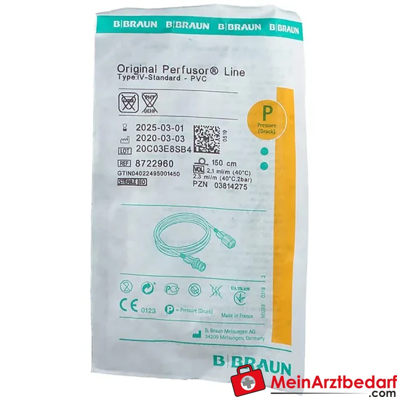 Perfusor Infusionsleitung N 1,5x2,7 mm PVC 150 cm Luer-Lock 1 St.