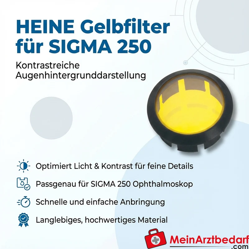 HEINE Gelbfilter für SIGMA 250 indirektes binokulares Ophthalmoskop