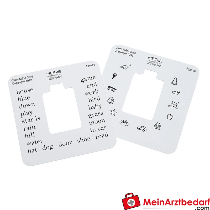 HEINE Beta 200 Strich-Skiaskop Fixationskarten mit Halter