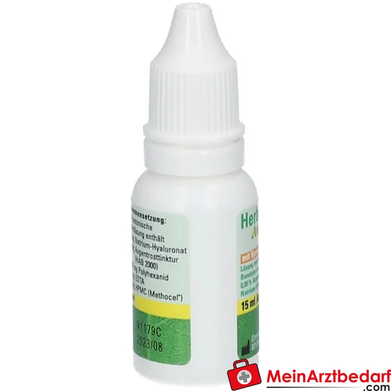 Herba-Vision Augentrost Augentropfen 0,05% Augentrosttinktur mit Natrium‑Hyaluronat 15 ml
