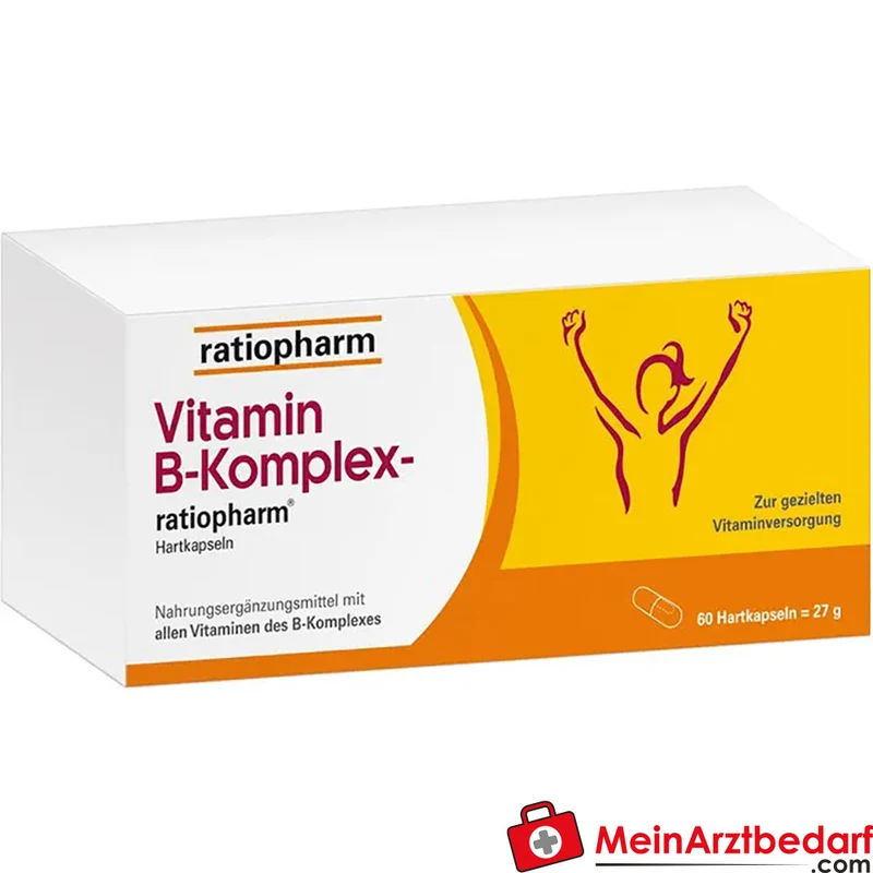 ratiopharm B-Komplex Kapseln mit 8 B‑Vitaminen, 60 Stück