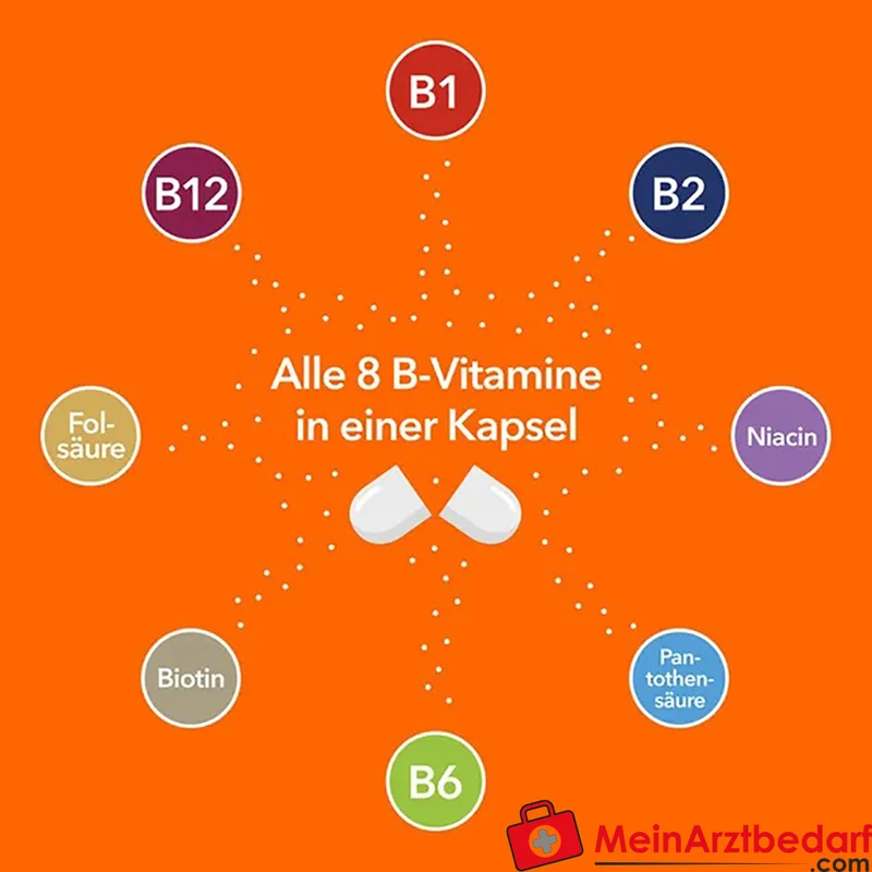 ratiopharm B-Komplex Kapseln mit 8 B‑Vitaminen, 60 Stück