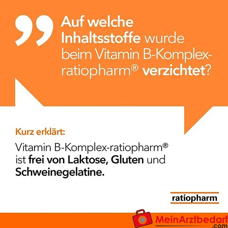 ratiopharm B-Komplex Kapseln mit 8 B‑Vitaminen, 60 Stück