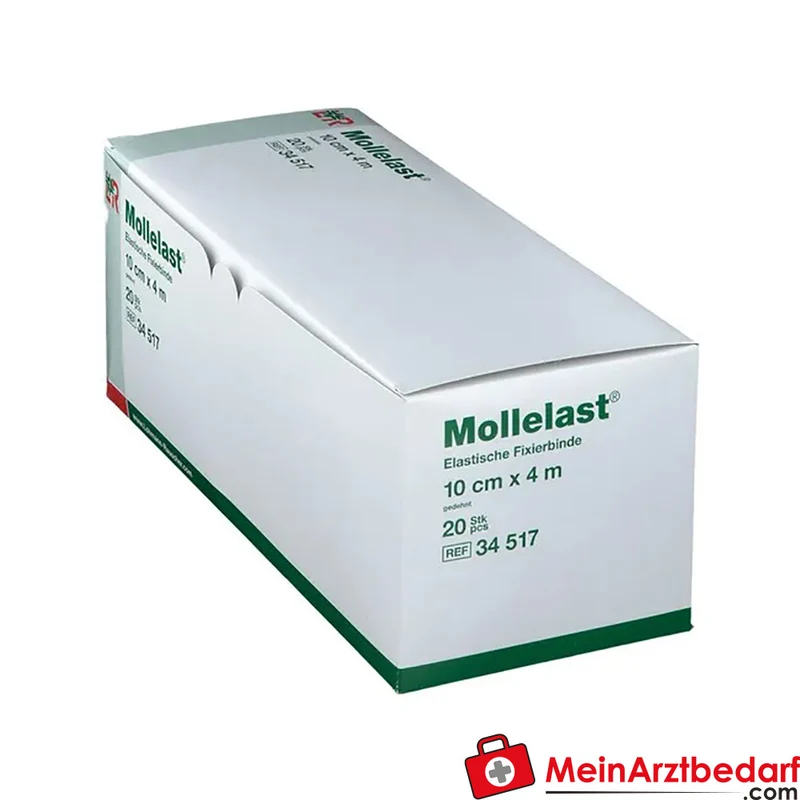 Mollelast® Elastische Fixier- und Kompressionsbinde 10 cm x 4 m, 20 Stück