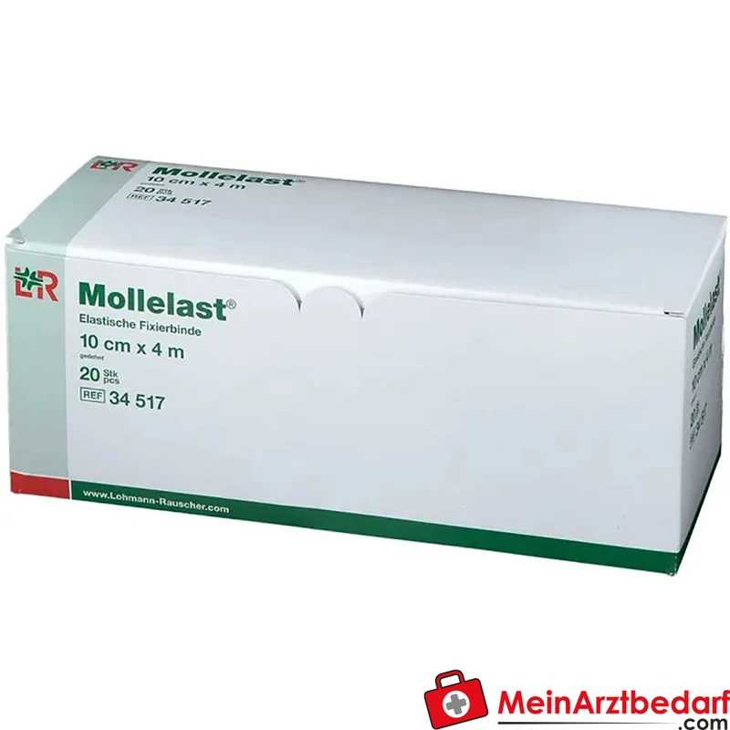Mollelast® Elastische Fixier- und Kompressionsbinde 10 cm x 4 m, 20 Stück