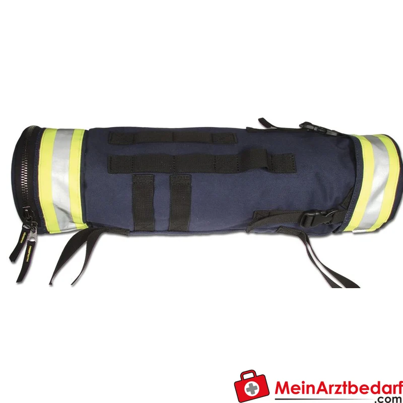 KOMBI Leinenbeutel Feuerwehr 370G TEC Fire Retardant blau – auslaufsicheres 30‑m‑Leinenfach, RV-Bodenfach, 48×14 cm