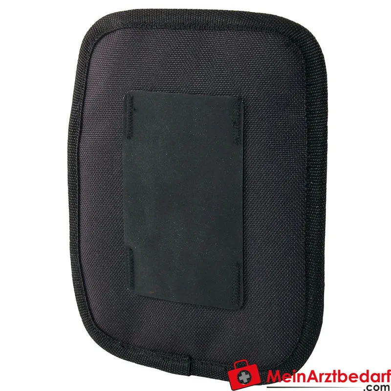 TEE-UU MEDIC Rettungsdienst-Holster schwarz, 1200D Polyester, 14,5×19×5 cm – GLOVE-FIX, 5 Fächer, Klarsichtfach