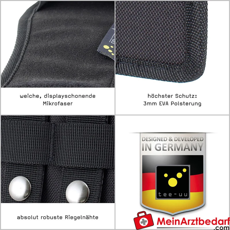 TEE-UU MOBILE TAC Smartphone-Holster MOLLE/PALS für 4,7–6,7 Zoll Smartphones schwarz 1200D Polyester