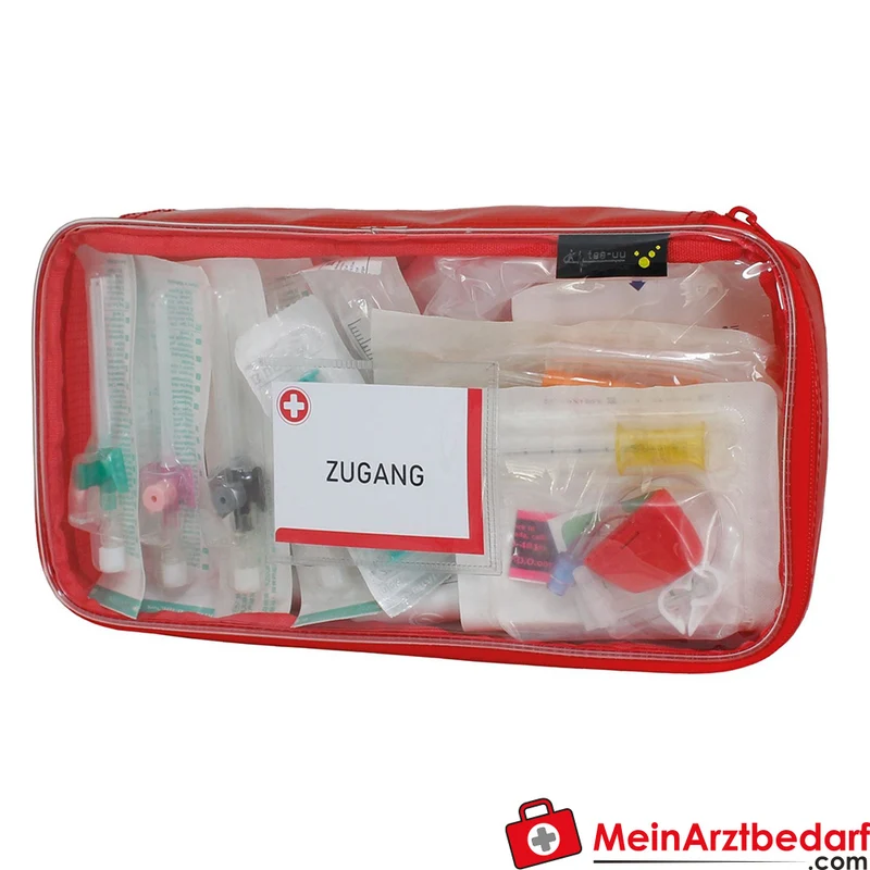 TEE-UU PRAXIS Modultaschen Set 4x Gr. L 30x5x15 cm Plane transparent farbcodiert