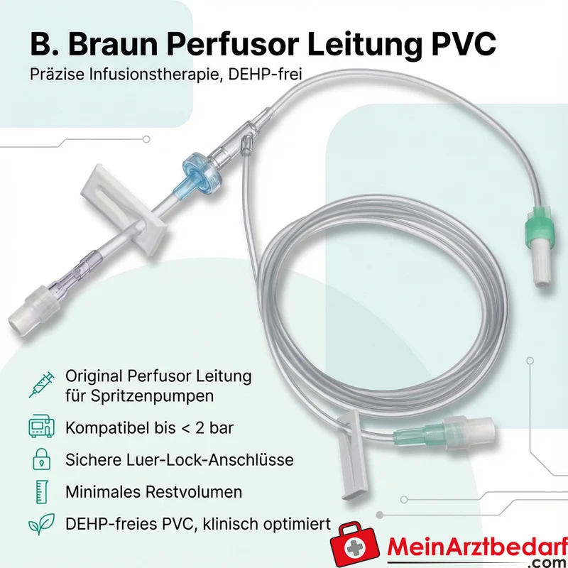 B. Braun Perfusor Leitung PVC Luer-Lock DEHP-frei 25–300 cm