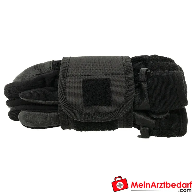 TEE-UU FIX Handschuh-Holster schwarz Hyperlon 2-Wege Gürtelschlaufe Innenfach für Einweghandschuhe