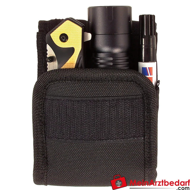 TEE-UU DUPLEX TAC Holster für Taschenlampe und Multitool, MOLLE/PALS, 1200D Polyester, Schwarz, 10,5 x 15 x 4 cm