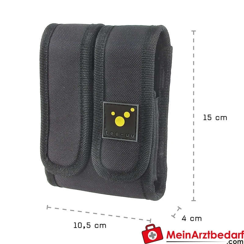 TEE-UU DUPLEX TAC Holster für Taschenlampe und Multitool, MOLLE/PALS, 1200D Polyester, Schwarz, 10,5 x 15 x 4 cm