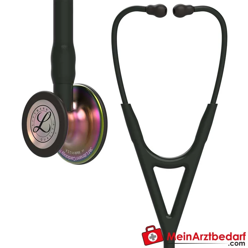 Littmann Cardiology IV Stethoskop Edelstahl, Dual‑Frequency, für Erwachsene & Kinder, Rainbow-Edition