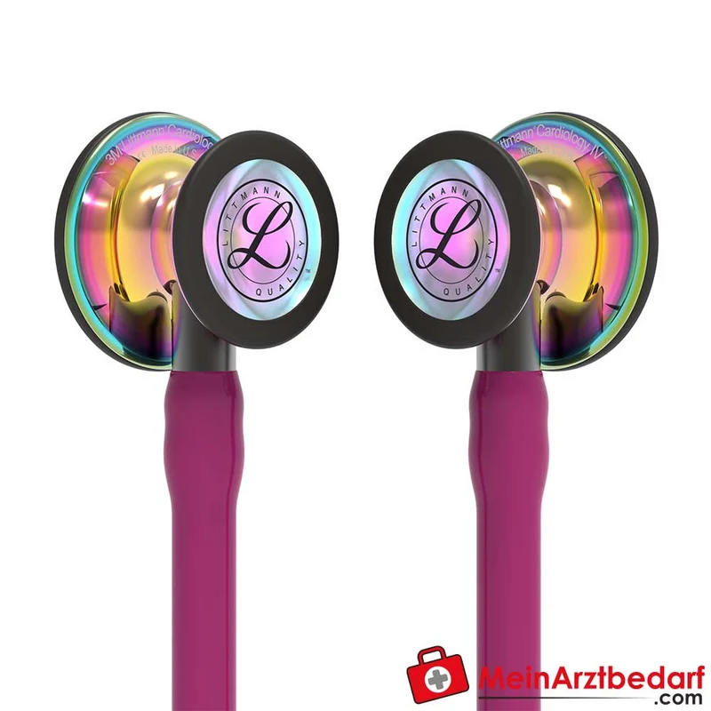 Littmann Cardiology IV Stethoskop Edelstahl, Dual‑Frequency, für Erwachsene & Kinder, Rainbow-Edition