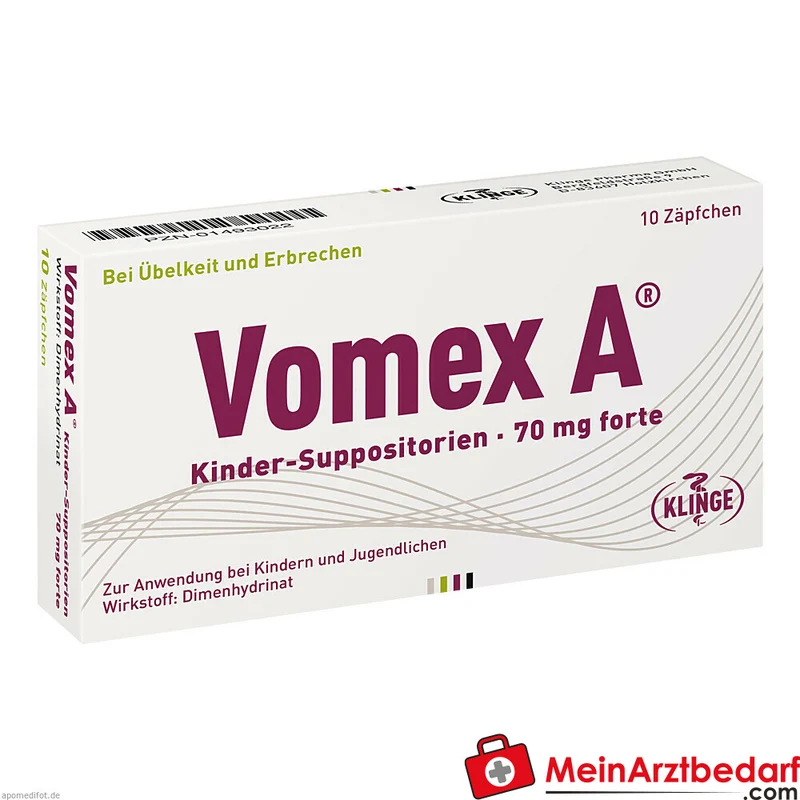 Vomex A Kinder 70 mg forte Zäpfchen
