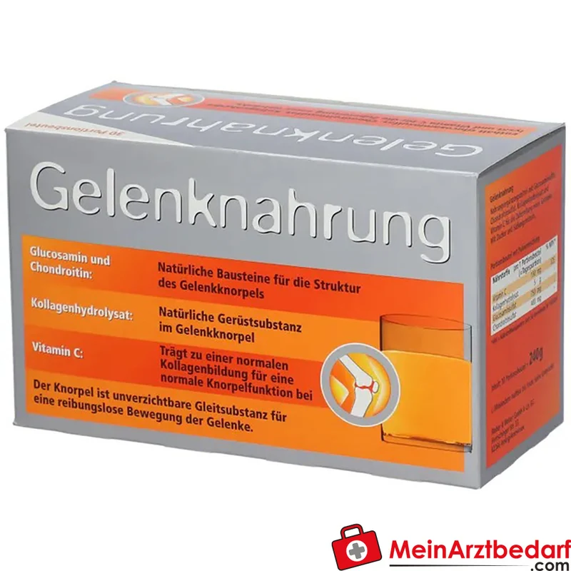 Orthoexpert Gelenknahrung Pulver 5.000 mg Kollagenhydrolysat, 750 mg Glucosamin, 400 mg Chondroitin, 30 Beutel (240 g)