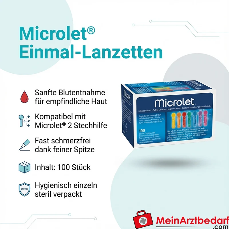 Microlet Lanzetten Einmal-Lanzetten 100 Stück