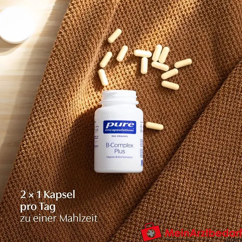 Pure Encapsulations B-Complex Plus Kapseln 120 St. – Hochdosierte B‑Vitamine mit Methylcobalamin & Metafolin®