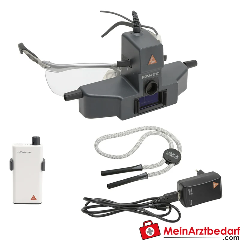 HEINE SIGMA 250 Indirektes binokulares Ophthalmoskop mit mPack mini ultraleicht 110 g