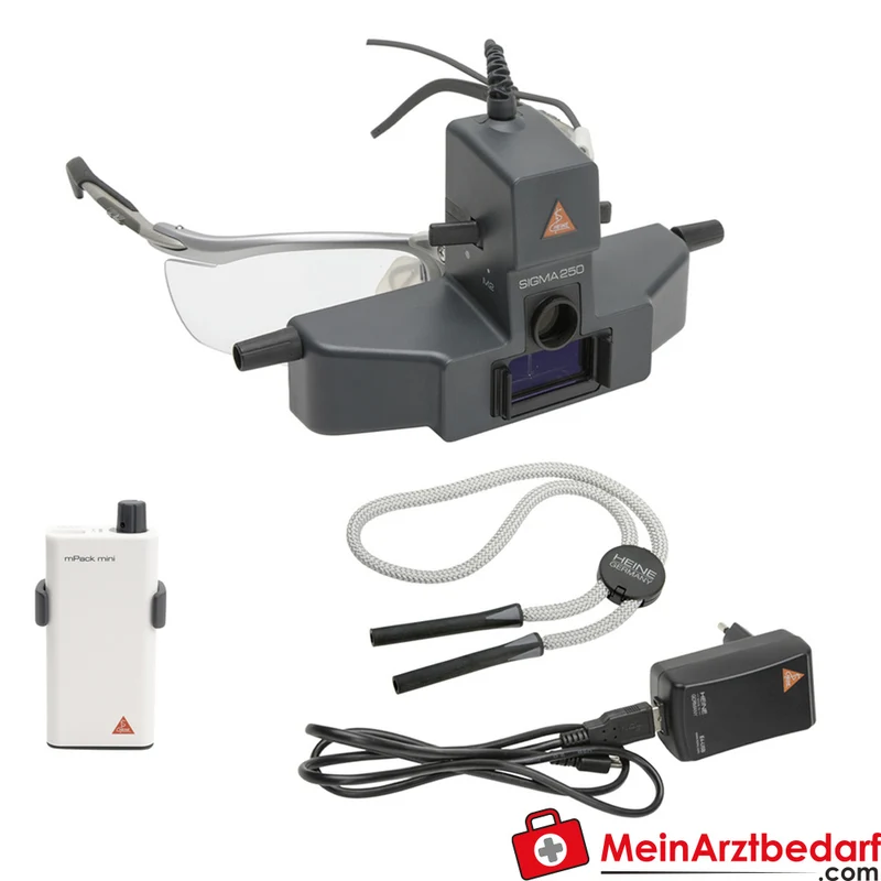 HEINE SIGMA 250 Indirektes binokulares Ophthalmoskop mit mPack mini ultraleicht 110 g