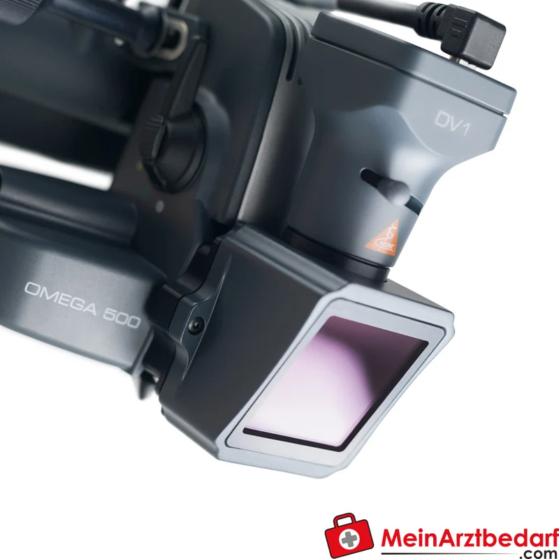 HEINE Omega 500 LED indirektes Ophthalmoskop 5‑MP DV1 Videokamera mPack Akku