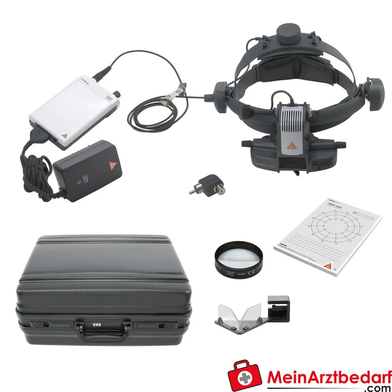 HEINE Omega 500 LED Indirektes binokulares Ophthalmoskop mit mPack und Plug Transformer
