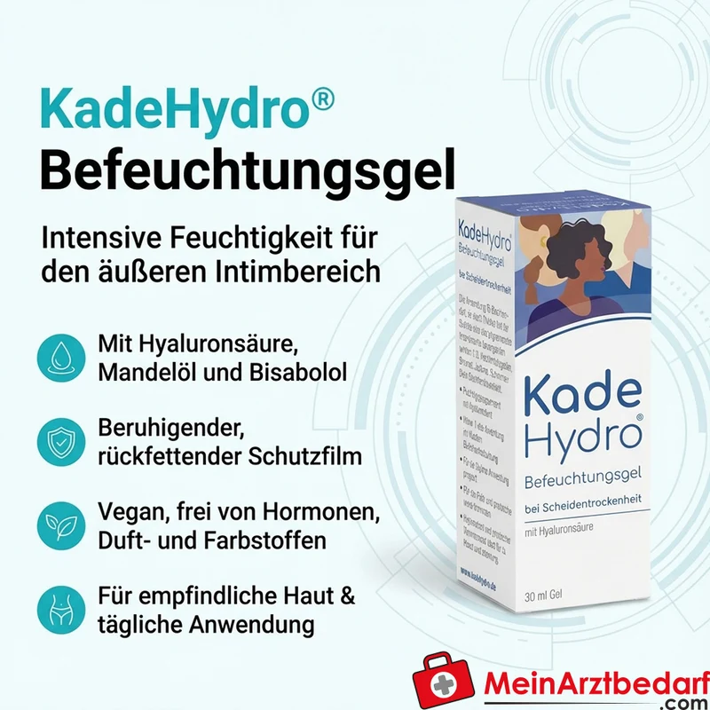 KadeHydro Befeuchtungsgel Hyaluronsäure Intimpflege Gel zur äußeren Anwendung 30 ml