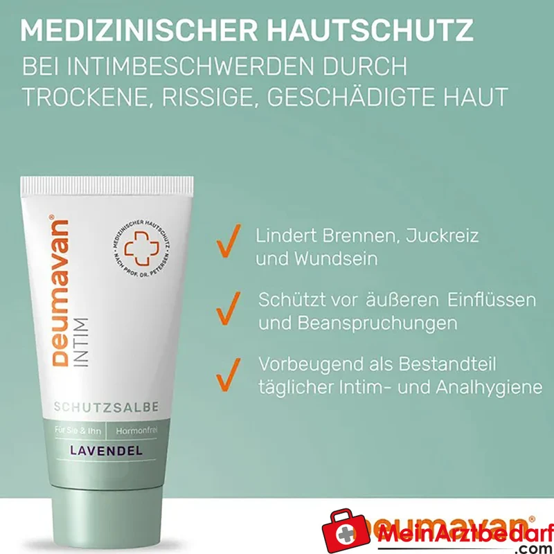 Deumavan Schutzsalbe Lavendel medizinische Salbe für Intimbereich 50 ml