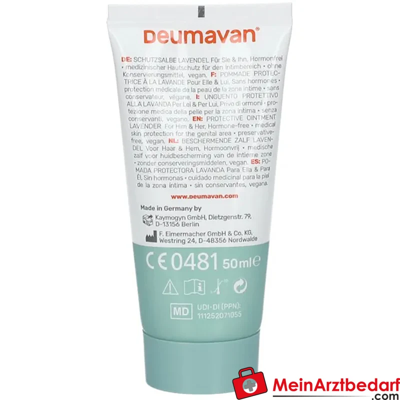 Deumavan Schutzsalbe Lavendel medizinische Salbe für Intimbereich 50 ml