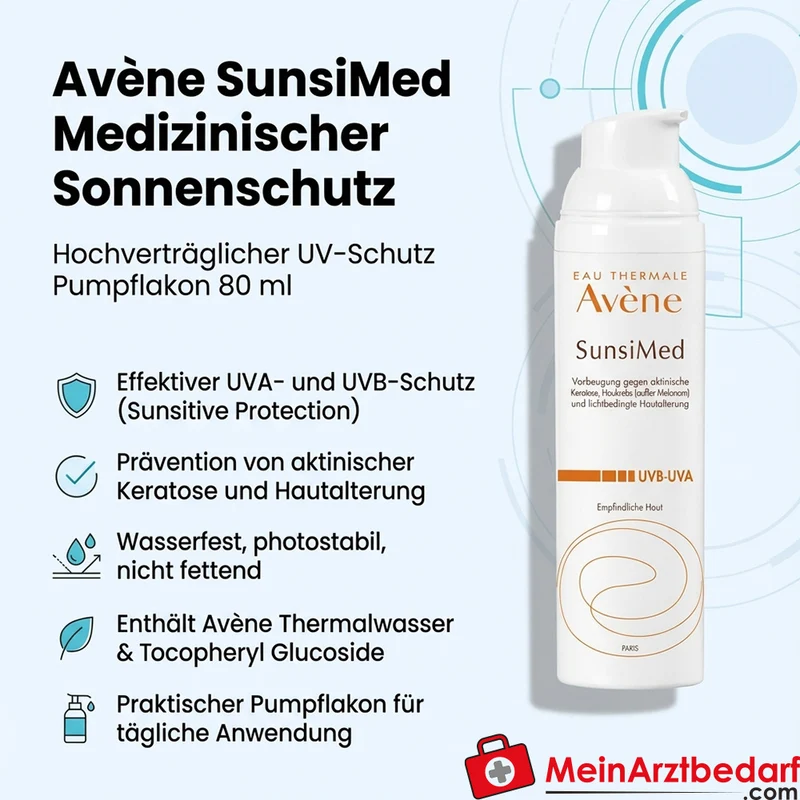 Avène SunsiMed medizinischer Sonnenschutz Pumpflakon 80 ml