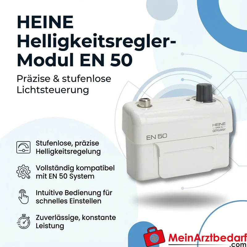 HEINE Helligkeitsregler-Modul für EN 50, stufenlose präzise Lichtsteuerung
