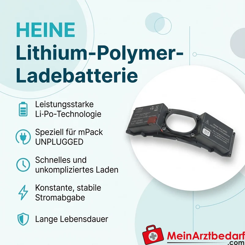 HEINE Lithium-Polymer-Ladebatterie für mPack UNPLUGGED