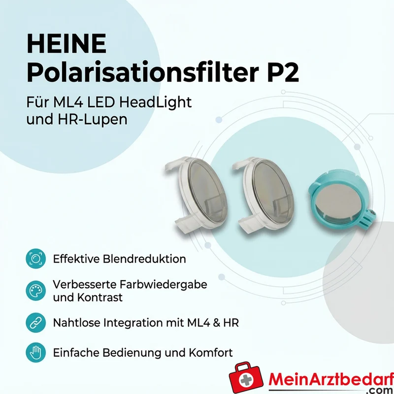 HEINE Polarisationsfilter P2 für ML4 LED HeadLight und HR-Lupen
