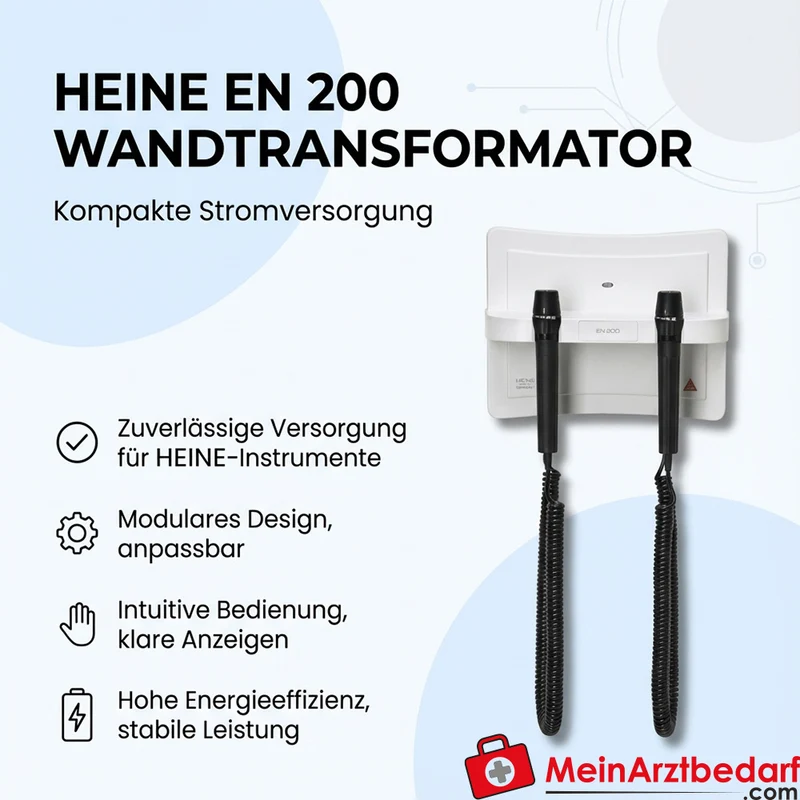 HEINE EN 200 Wandtransformator Netzteil zur Wandmontage ohne Instrumente