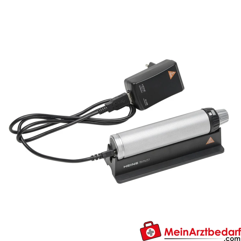 HEINE Beta4 USB Ladegriff Li‑ion Akku, galvanische Trennung, Metallgehäuse