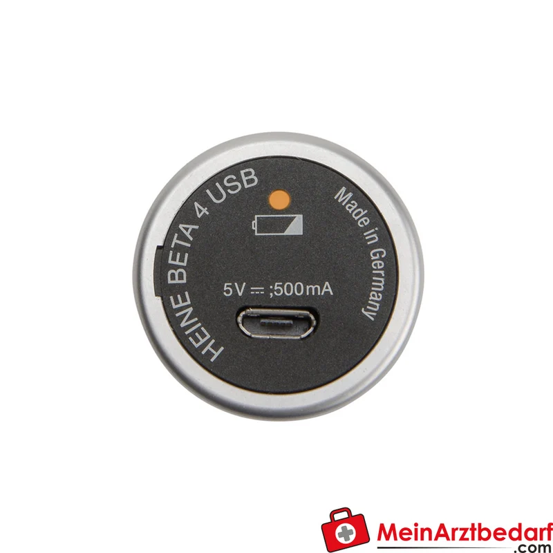 HEINE Beta4 USB Ladegriff Li‑ion Akku, galvanische Trennung, Metallgehäuse
