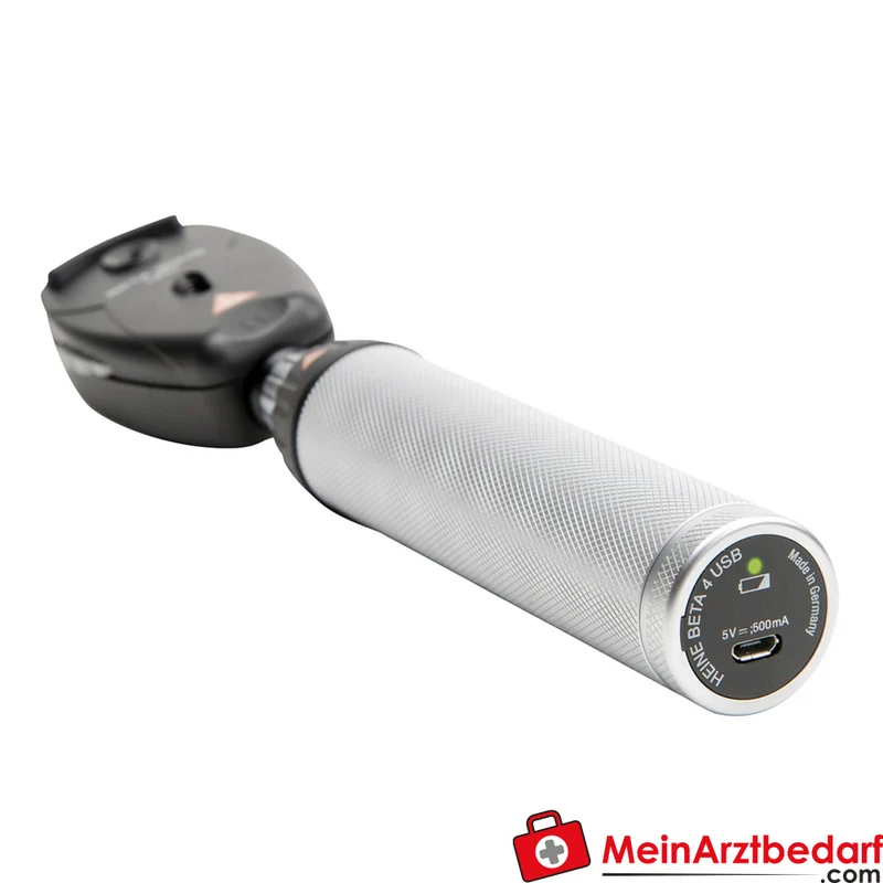 HEINE BETA 200S LED Ophthalmoskop asphärisches Optiksystem, stufenlos dimmbar, USB-Akku