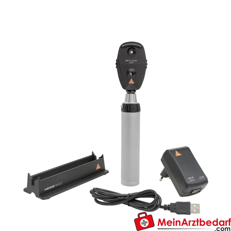 HEINE BETA 200 F.O. Otoskop LED dimmbar asphärische Optik Akku mit USB