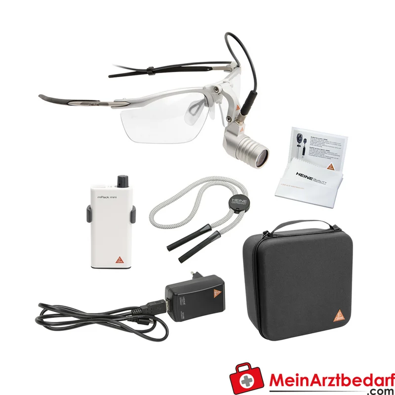 HEINE Microlight2 S-Frame Kopfleuchte LEDHQ Aluminium mit mPack mini