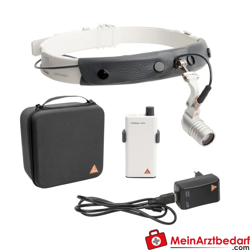 HEINE MicroLight2 Kopfband-Kopfleuchte mit mPack mini ultraleicht LED HQ